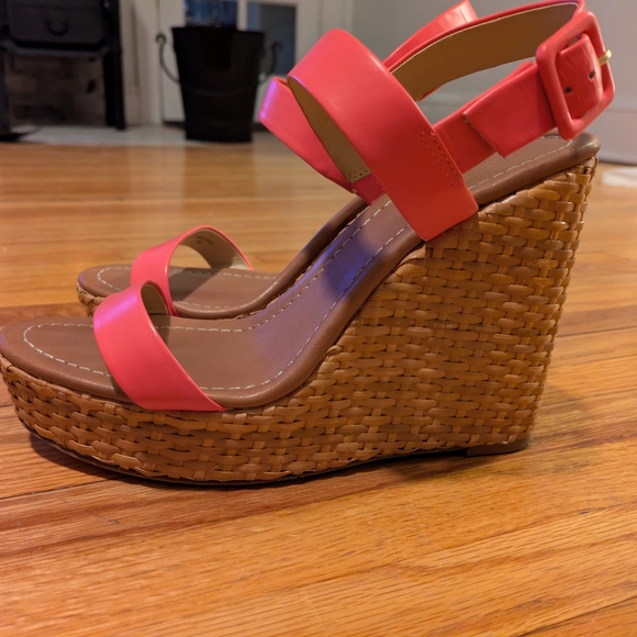kate spade Shoes - Kate Spade Dancer Wedge Espadrille Sandals In Pink